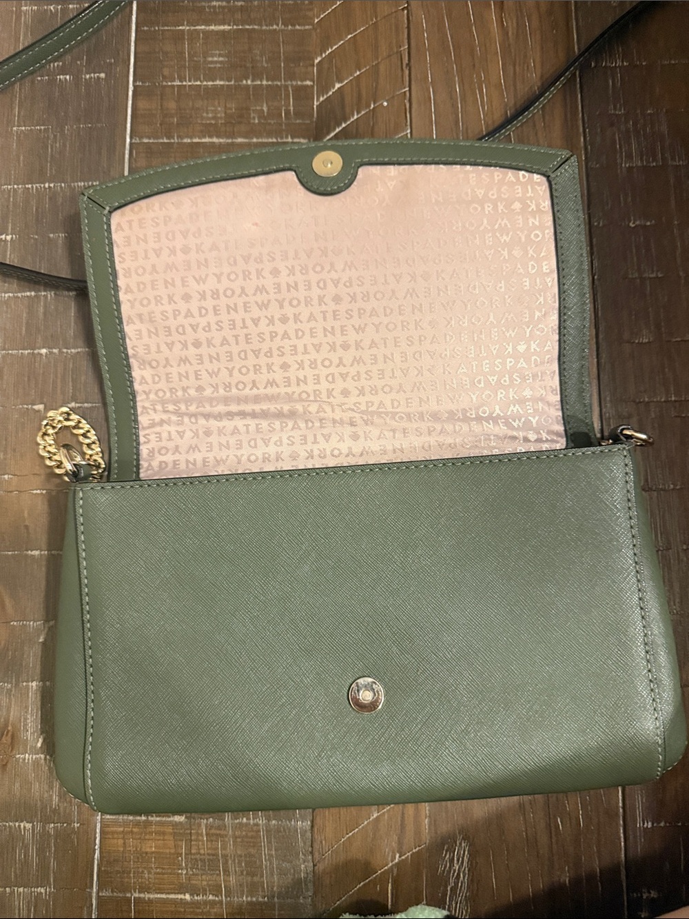 kate spade Olive Green Bag Chain Crossbody - Picture 3 of 8
